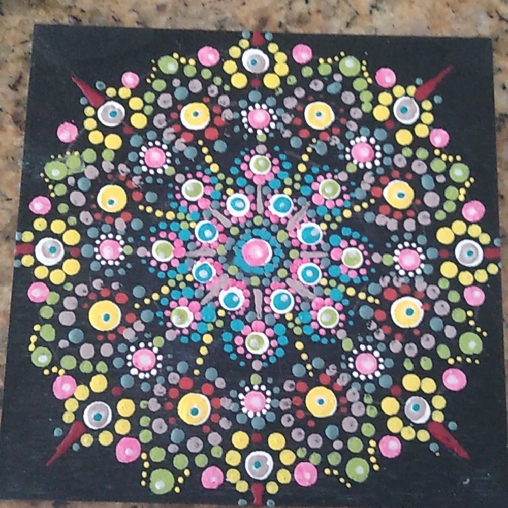 Hand Painted Mandala